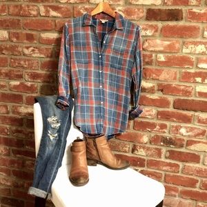 Lucky Brand Flannel Top 🍂🍁